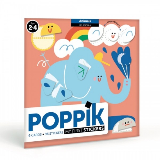 Slika Kartice s naljepnicama Baby ŽIVOTINJE POPPIK 