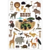 Slika Mini poster s naljepnicama Discovery SAVANA POPPIK 