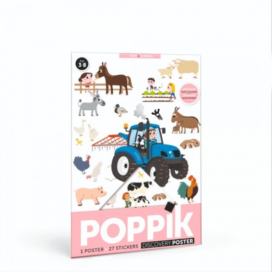 Slika Mini poster s naljepnicama Discovery FARMA POPPIK 