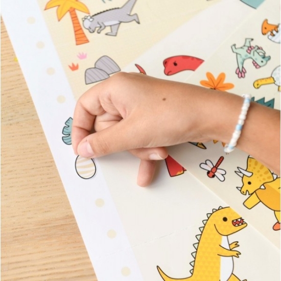 Slika Poster s naljepnicama Creative DINOSAURI POPPIK 
