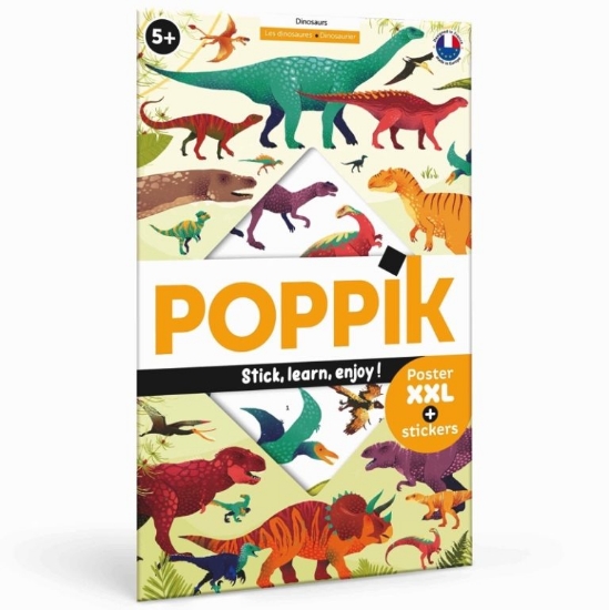 Slika Poster s naljepnicama Discovery DINOSAURI POPPIK 
