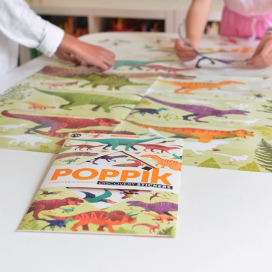 Slika Poster s naljepnicama Discovery DINOSAURI POPPIK 