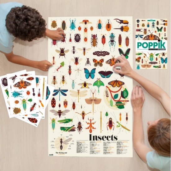 Slika Poster s naljepnicama Discovery INSEKTI POPPIK 