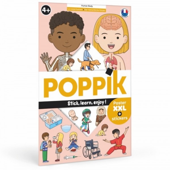 Slika Poster s naljepnicama Discovery LJUDSKO TIJELO POPPIK 