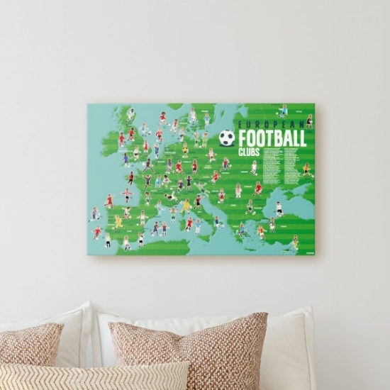 Slika Poster s naljepnicama Discovery NOGOMET POPPIK 