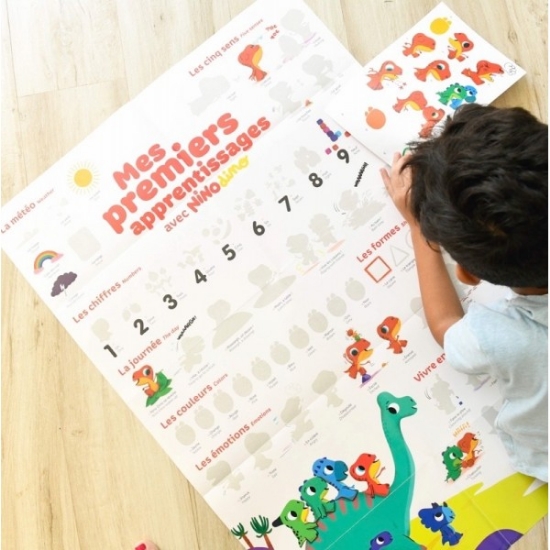 Slika Poster s naljepnicama Discovery PRVO UČENJE POPPIK 