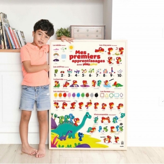Slika Poster s naljepnicama Discovery PRVO UČENJE POPPIK 