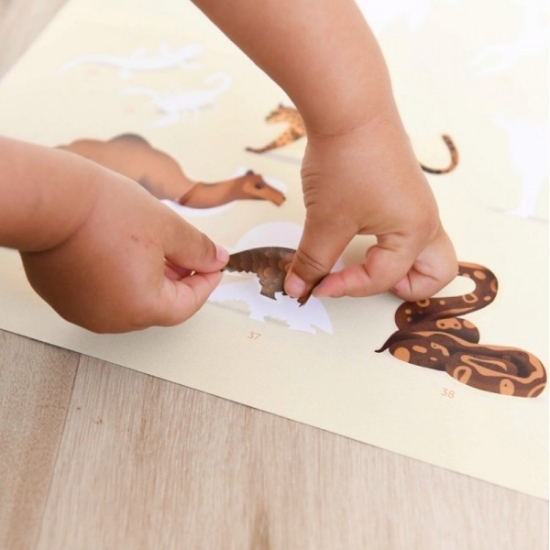 Slika Poster s naljepnicama Discovery SAVANA POPPIK 