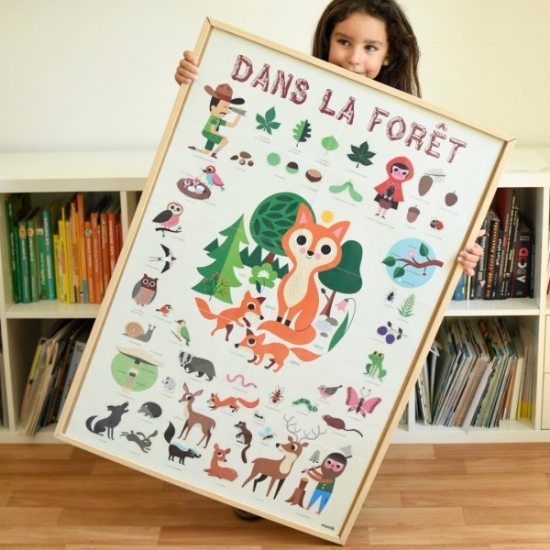 Slika Poster s naljepnicama Discovery ŠUMA POPPIK 