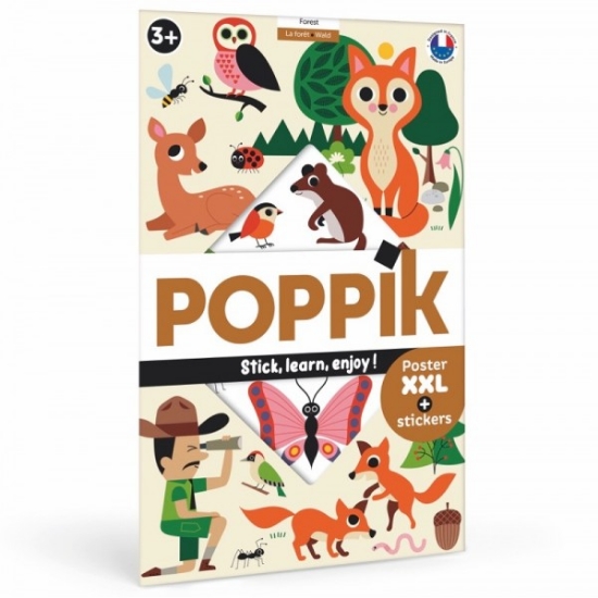 Slika Poster s naljepnicama Discovery ŠUMA POPPIK 