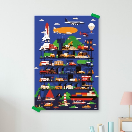 Slika Poster s naljepnicama Discovery VOZILA POPPIK 