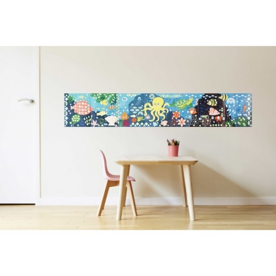 Slika Poster s naljepnicama panorama AKVARIJ POPPIK 