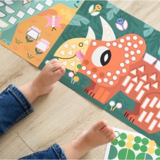 Slika Poster s naljepnicama panorama DINOSAURI POPPIK 