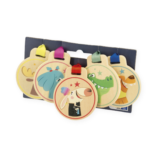 Slika Applepop - Set od 5 drvenih medalja