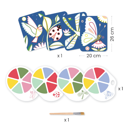 Slika Kreativni set s paletom za bojanje -Bube