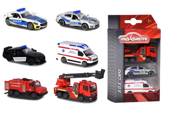 Slika Set tri vozila SOS 2120572610380 MAJORETTE 