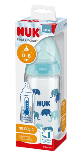 Slika Staklena bočica FC+ 240 ml, 0-6 m 10745121 NUK 