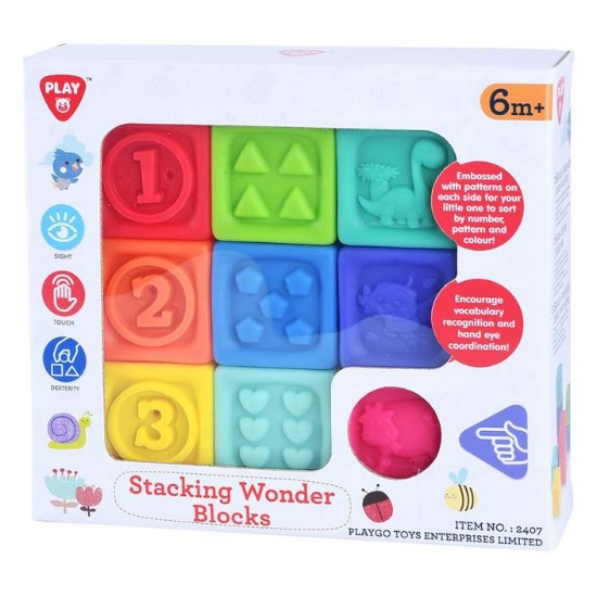 Slika Kocke teksturirane 9 kom 2407 PLAYGO 