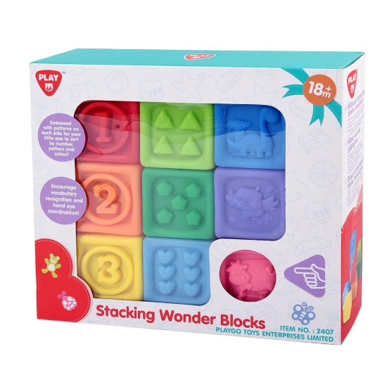 Slika Kocke teksturirane 9 kom 2407 PLAYGO 