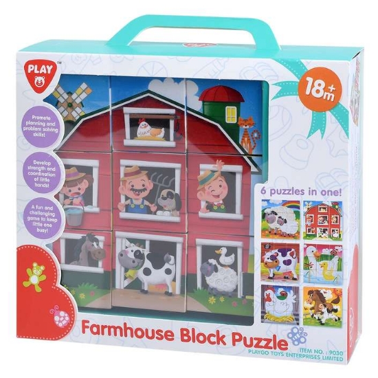 Slika Kocke za slaganje Farma 9 kom 9030 PLAYGO 
