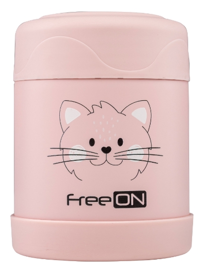 Slika Termo posuda 350 ml maca roza 380722 FREEON 