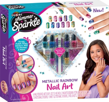Slika Set uređivanje noktiju Nail Art Metalic Rainbow 65540 CRAZART 