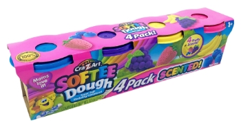 Slika Plastelin mirisni 4 Pak 114g Softee Dough 36080 CRAZART 