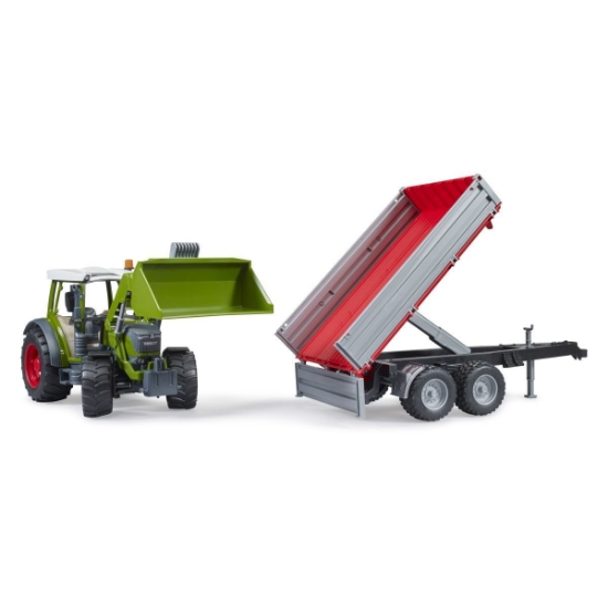Slika Traktor Fendt Vario 211 s prednjim utovarivačem i kiper prikolicom 02182 BRUDER 
