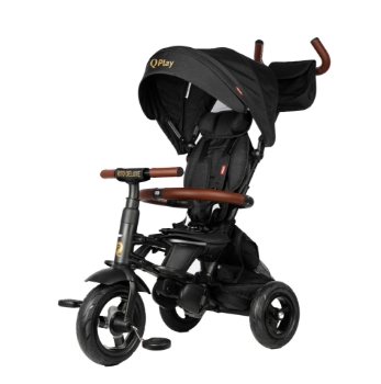 Prikažite detalje za Tricikl Rito deluxe, crni S380-17 QPLAY Slika Tricikl Rito deluxe, crni S380-17 QPLAY