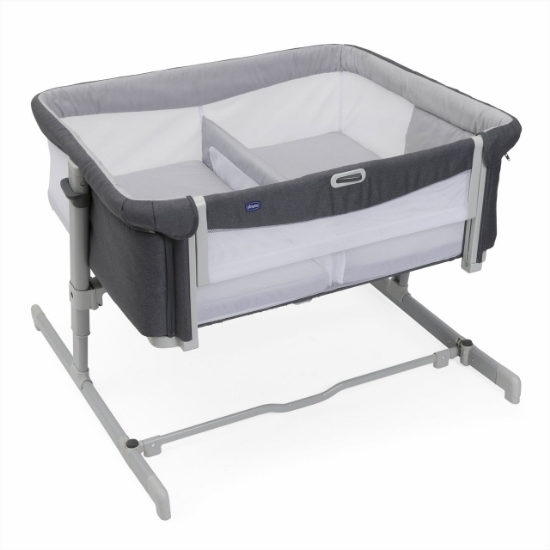 Slika Krevetić za uz krevet Next2Me Twins magnet grey 7077680 CHICCO 
