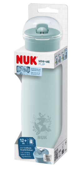 Slika Čašica Mini-Me Flip nehrđajući čelik 12m+, 500 ml multicolor kom 10255691 NUK 
