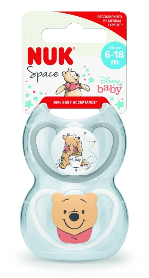 Slika Duda varalica - silikon Space Winnie the Pooh 6-18m kom 10176256 NUK 