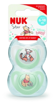 Slika Duda varalica - silikon Star Winnie the Pooh 6-18 m 10736922 NUK 