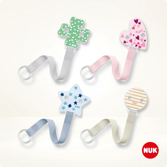 Slika Vezica za dudu sa silikonskim obručem multicolor kom 10256511 NUK 
