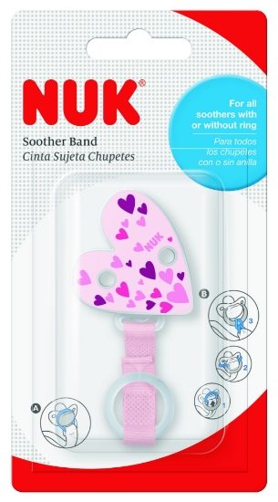 Slika Vezica za dudu sa silikonskim obručem multicolor kom 10256511 NUK 
