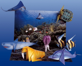 Prikažite detalje za Podvodni svijet OR-008 ORIGAMI  Slika Podvodni svijet OR-008 ORIGAMI