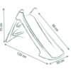 Slika Tobogan XS plavi, spust 90 cm 125 x 50 x 75 cm 820630 SMOBY 