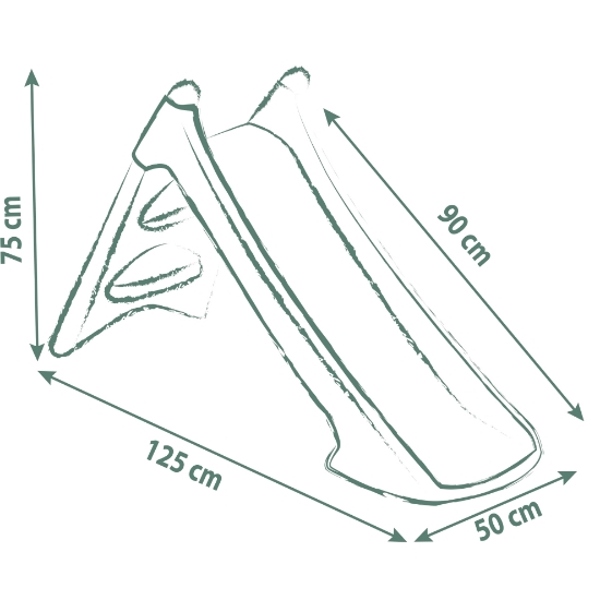 Slika Tobogan XS plavi, spust 90 cm 125 x 50 x 75 cm 820630 SMOBY 