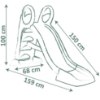 Slika Tobogan KS s vodom srednji, zeleni 159 x 69 x 100 cm 820510 SMOBY 