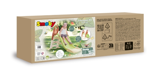 Slika Tobogan KS s vodom srednji, zeleni 159 x 69 x 100 cm 820510 SMOBY 
