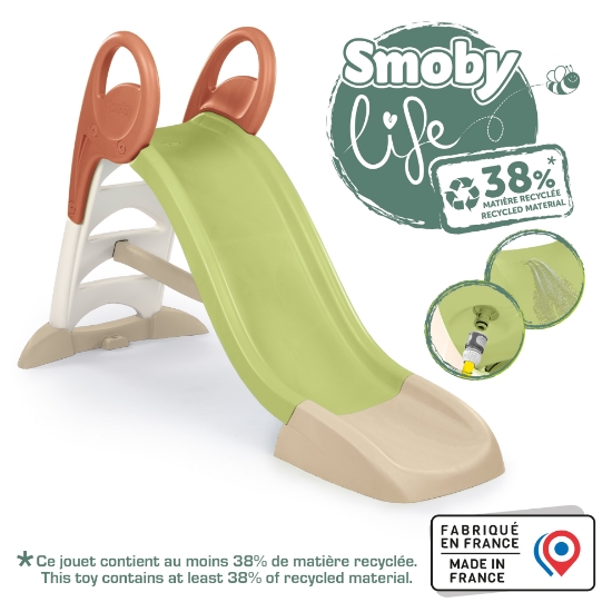 Slika Tobogan KS s vodom srednji, zeleni 159 x 69 x 100 cm 820510 SMOBY 