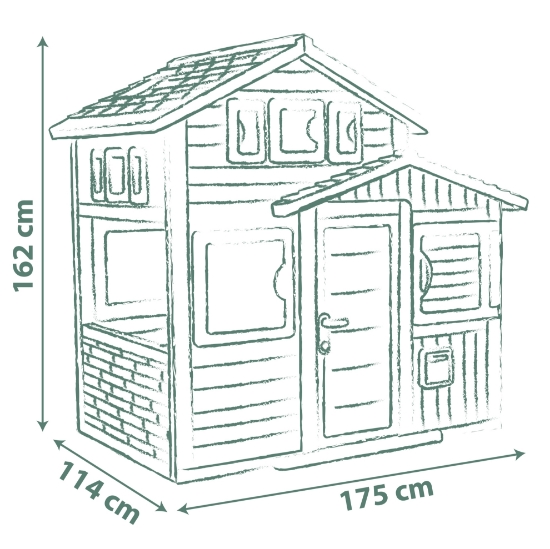 Slika Kućica Friends Evo, 175.4 x 108 x 162 cm 810206 SMOBY 