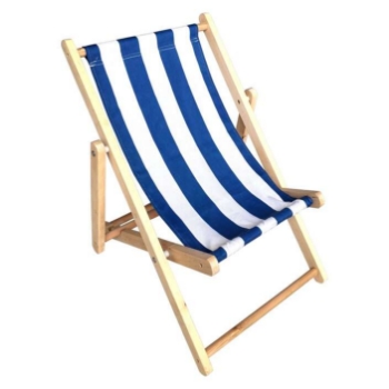 Slika Dječja drvena ležaljka za plažu plava 2019YZ02 CHINA PLAITED