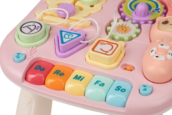 Slika Hodalica i interaktivni stol Walk&amp;Play 2u1, roza 85987 FREE 2 PLAY 