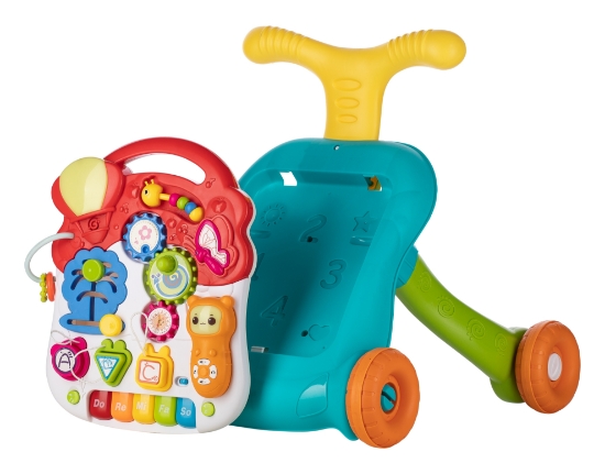 Slika Hodalica i interaktivni stol Walk&amp;Play 2u1, multicolor 85994 FREE 2 PLAY 