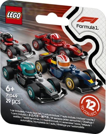 Slika LEGO® MINIFIGURES 71049 Kolekcionarski trkaći auti za F1®