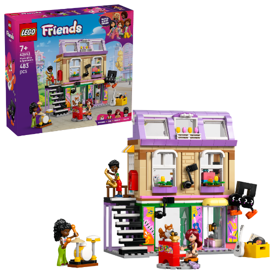 Slika LEGO® FRIENDS 42653 Prodavaonica glazbenih instrumenata i stan