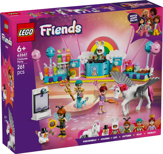Slika LEGO® FRIENDS 42661 Zabava pod maskama s jednorogom i vilom