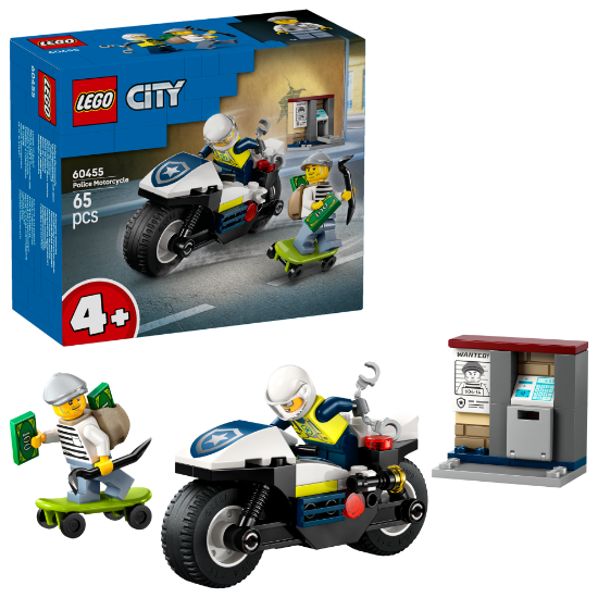 Slika LEGO® CITY 60455 Potjera na policijskom motociklu