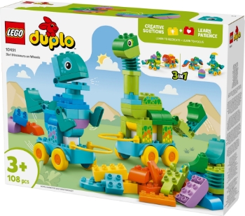 Slika LEGO® DUPLO® 10451 3-u-1 dinosauri na kotačima
